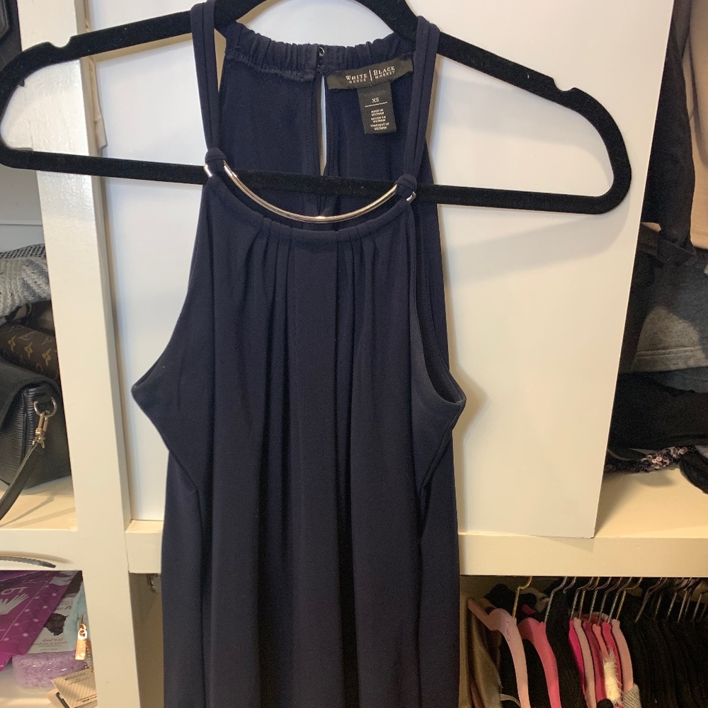 Navy Halter Style Top - Picture 3 of 8